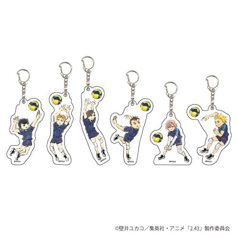 『2.43 清陰高校男子バレー部』アクリルキーホルダー 01 / (全6種)(グラフアート) BOX